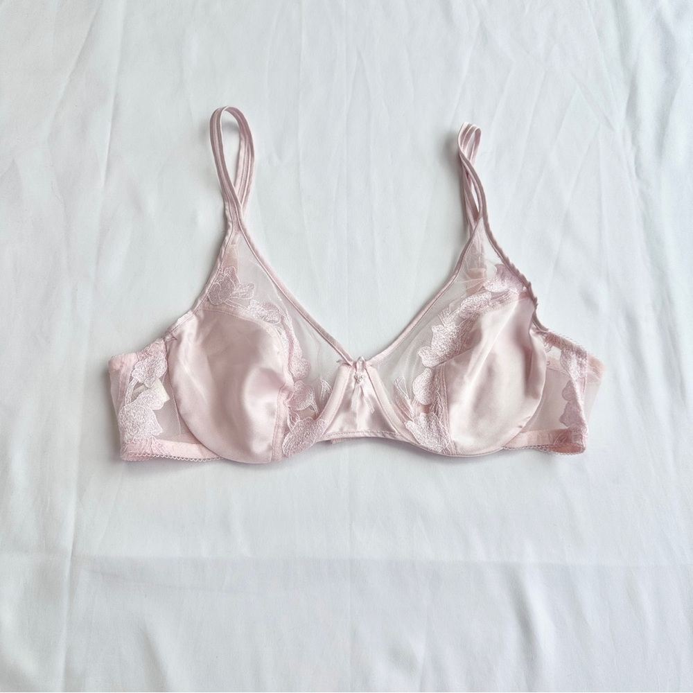 Wacoal Vintage Coquette Floral Embossed Cottagecore Ballerina Bra 🩰 Size 34B